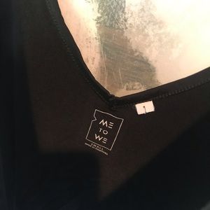 Me To We Flowy Black Tank